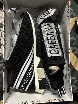 Zapatos Dolce and Gabanna Estrás Brillantes Nuevos Talla 7.5 Hombres Nuevos Foto 1 de 3