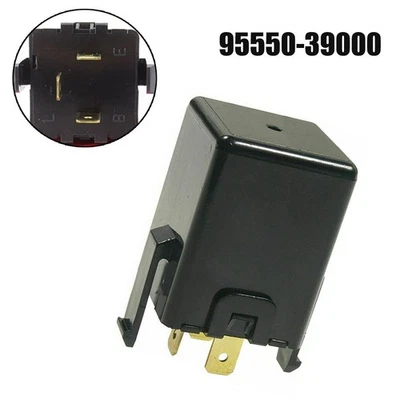 Flasher Relay 3 PIN LED Indicator 95550-39000 9555039000 Black Flasher - Image 1 of 4