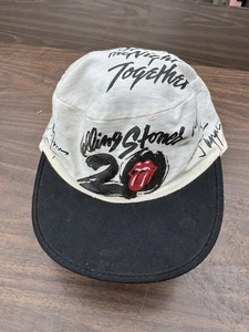 De colección 1980 Rolling Stones Gorra Sombrero Pintores Sombrero Increíble Mick Jagger Richards - Imagen 1 de 8