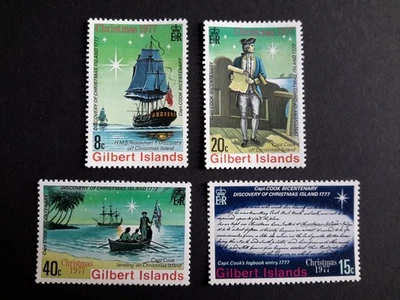 stamps Gilbert Islands Mi #291-298 Jemes Cook's discovery, 1977 MNH — 第 1/2 张图片
