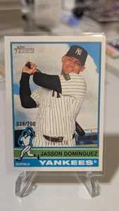 Topps Heritage Jasson Dominguez #453 2025 variación bicentenario #/200 - Imagen 1 de 2