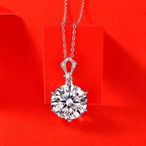 Elegante collana da donna in argento sterling 925 con bordo cuore... - Foto 1 di 10