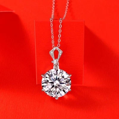 Elegante collana da donna in argento sterling 925 con bordo cuore... - Immagine 1 di 4