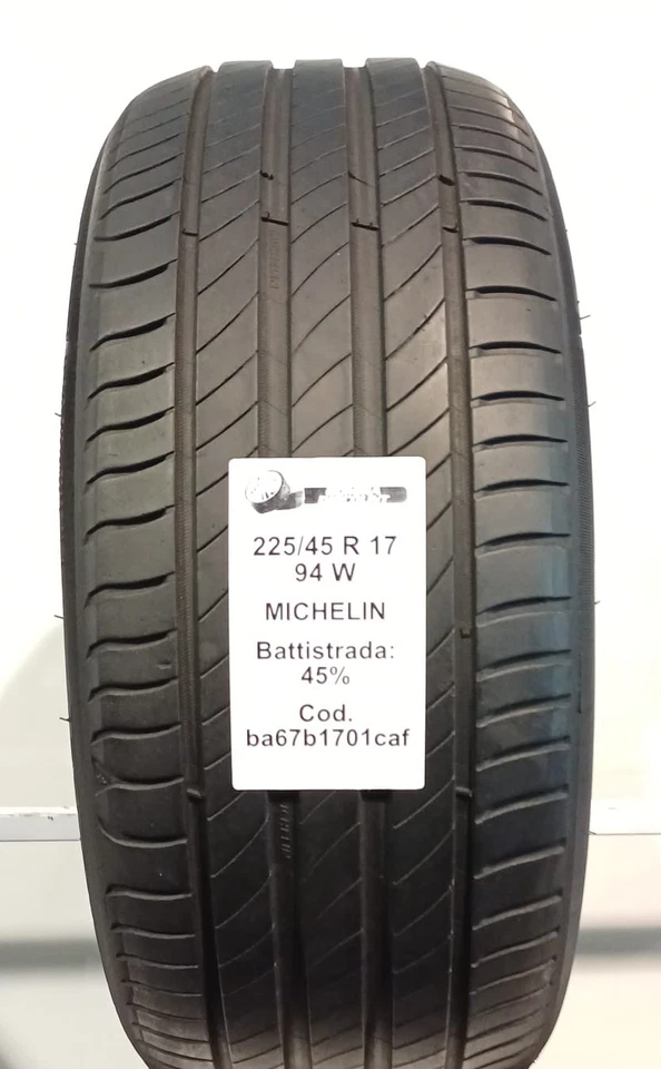 PNEUS USAGÉS PIÈCES 1 MICHELIN PRIMACY 4 225/45 R17 94W ESTIVE - Photo 1/3