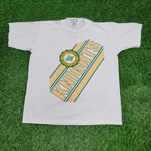 Vintage New-Milford High School Knights Shirt XL 23x27 Crop USA - Picture 1 of 14