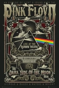 Pink Floyd: Rainbow Theatre Tour Poster 1972 - Picture 1 of 1