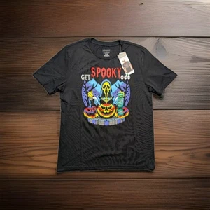 NEW GET SPOOKY HALLOWEEN SHIRT TSHIRT MEN'S GRAPHIC TEE GHOST FACE SKULL LARGE - Picture 1 of 3