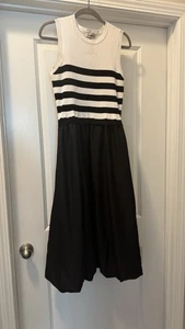 Vestido Nanette Lepore blanco y negro grande - Imagen 1 de 6