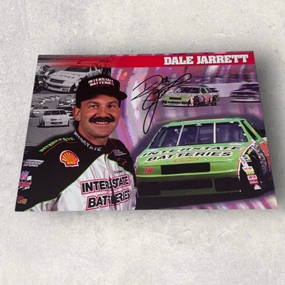 Dale Jarrett NASCAR HOFer VINTAGE signed photo 1994 INTERSTATE #18 JGR LUMINA - Image 1 of 2