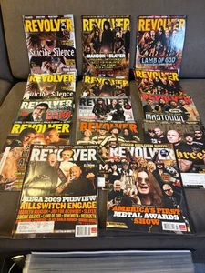 Revolver Magazine Lot of 15 2009 Ozzy, KSE, Mitch Lucker, Hottest Chicks Metal - Picture 1 of 10