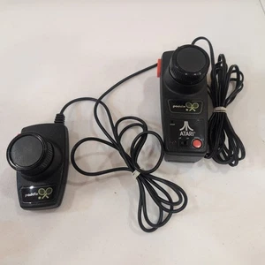 Atari Paddle Controllers Set up Vintage Game System Tested & Working Pair 2004 - Picture 1 of 4