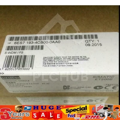 New Siemens 6ES7 193-4CC20-0AA0 6ES7193-4CC20-0AA0 Terminal module for ET 200S - Image 1 of 4