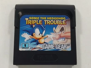 SONIC THE HEDGEHOG TRIPLE TROUBLE SEGA GAME-GEAR (GG) EURO (CARTRIDGE ONLY) - Foto 1 di 2