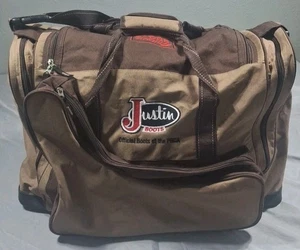 Bolso de hombro Justin Boots PRCA Rodeo Duffle Wrangler NFR Las Vegas 2011 Western - Imagen 1 de 9