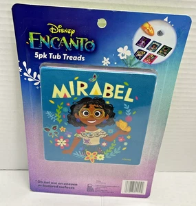 5 Piezas Disney Encanto Antideslizante Ventosa Cuadrados - Pisadas de Bañera - Decoraciones para Niños - Imagen 1 de 2