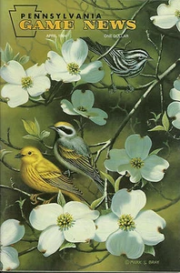 Pennsylvania Game News April 1994 cover by Mark Bray warblers - Picture 1 of 3