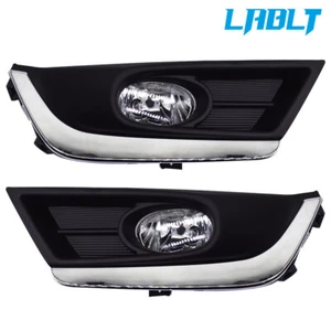 LABLT Front Fog Lights Lamps w/Cover Bulbs Wiring kits For 2017-2018 Honda CR-V - Picture 1 of 11