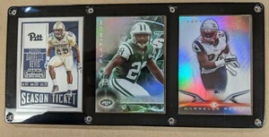DARRELLE REVIS 3 CARD PLAQUE PITT PANTHERS NEW YORK JETS NEW ENGLAND PATRIOTS - Picture 1 of 1