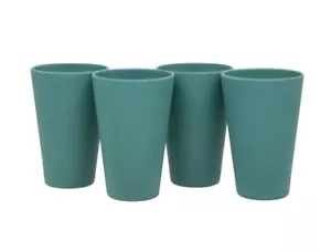 4 x Recycled Eco Picnic Beaker/Cup- Teal - Camping Colour Party - Picture 1 of 2
