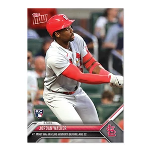 Tarjeta 822 Jordan Walker RC Club History 2023 MLB TOPPS NOW - Imagen 1 de 2