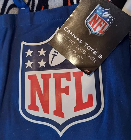 NFL Canvas Tote & Micro Raschel Cleveland Browns Soft Fleece Throw  46" X 60 " Cover