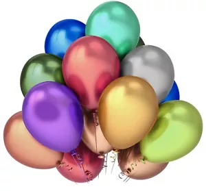 Globos metálicos globos de cumpleaños de 5/10 pulgadas globos arco iris de helio brillante - Imagen 1 de 19