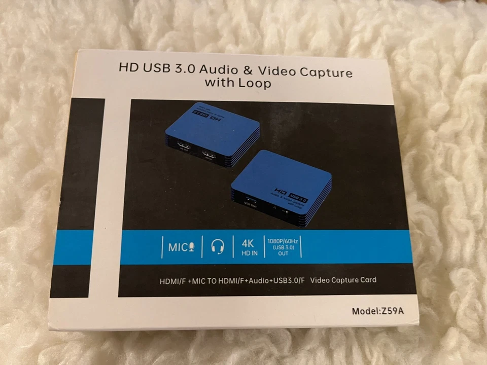 Captura de audio y video HD USB 3.0 con bucle, modelo Z59A Foto 1 de 1