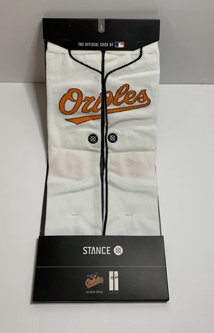 NEW Stance MLB Stadium Baltimore Orioles Home Crew Socks Men's L (9-12) Cover