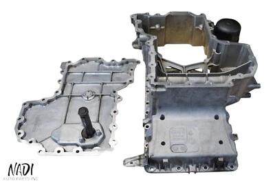 2010 - 2014 BMW E71 X6M E70 X5M S63 4.4L UPPER & LOWER ENGINE OIL PAN OEM Foto 1 de 4