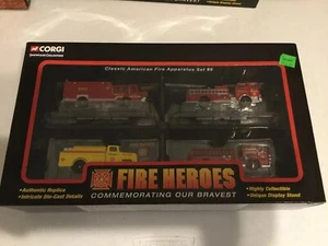 Corgi Fire Heroes 4er-Pack-Set #9 Classic American Fire Apparat Neu in Verpackung - Bild 1 von 6