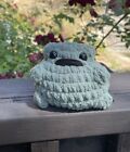 Handmade Soft Yarn Crochet Amigurumi Light  Green Thick Toad Plush/Plushie