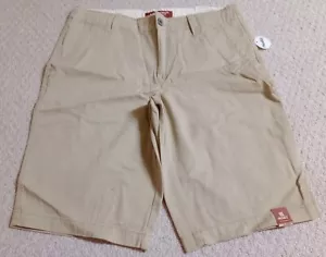 New With Tag Arizona Jean Co. Boys Sz 16 Husky Beige 100% Cotton Chino Shorts 23 - Picture 1 of 11