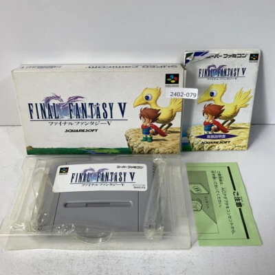 SNES Final Fantasy V 5 Boxed Working NTSC-J Japan 2402-079 - Image 1 of 4