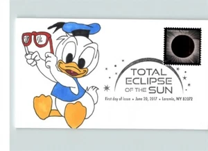 Disney's Baby DONALD DUCK, Hand Painted TOTAL ECLIPSE of the SUN # 1 of 1 - Picture 1 of 1