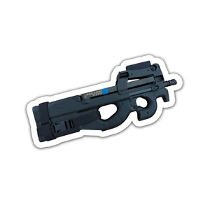 Pistola de calcomanías de vinilo de 5 pulgadas FN P90 pegatina alta calidad impermeable - Imagen 1 de 2