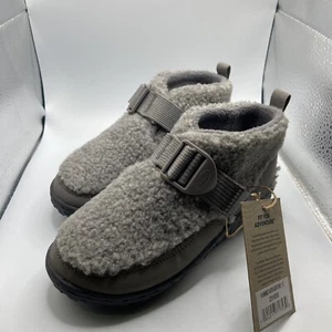 Chaco Ramble Fluff Sz 1M EU 32 Big Kids Boys Girls Booties Light Gray JCH180350 - Picture 1 of 10
