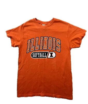 Camisa de softbol Illinois Fighting Illini para mujer pequeña naranja logotipo de la NCAA Foto 1 de 4