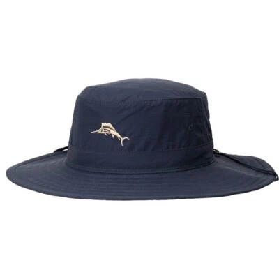 TOMMY BAHAMA * NEW MENS BLUE BEACH HAT * SUN SHADY BOONIE SAFARI GOLF HIKE FISH - Image 1 of 2