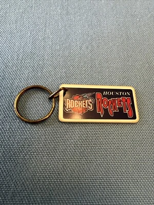 Houston Rockets Logo Plastic Keychain NBA Basketball - Image 1 of 4
