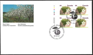 🍁Canada  #1371 ULpb      "STANLEY PLUM TREE"    Brand New  1991 First Day Cover - Picture 1 of 2