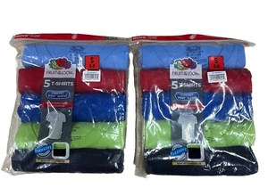 Fruit of the Loom Boys' Cotton Variety T Shirt Pack Size Small 6/8 2 Pack - Picture 1 of 3