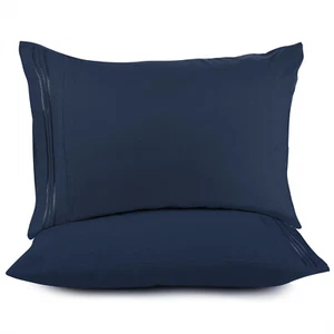 SET OF 1500 TC PILLOWCASES TWO PILLOW CASES PER SET ALL SIZES ALL COLORS - Picture 1 of 14
