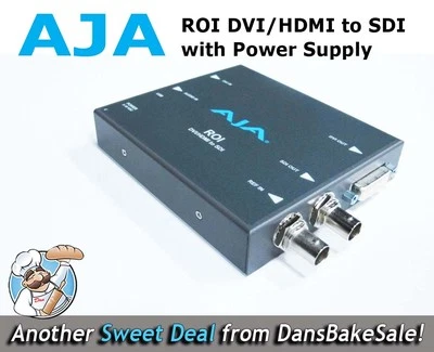  AJA ROI DVI HDMI to SDI Mini Converter ROI Scaling - Demo Unit w/ Power Supply  - Image 1 of 4