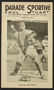 1943-48 HERMAN FRANKS MONTREAL ROYALS PARADE SPORTIVE PAUL STUART BASEBALL PHOTO - Picture 1 of 2