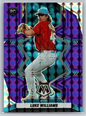 2022 Panini Mosaic #257 Luke Williams Purple Mosaic Mint - Image 1 of 2