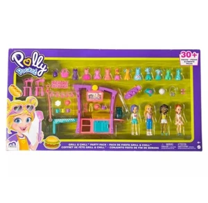 Polly Pocket Grill & Chill Party Pack Mattel 30+ Pieces 2021 New Release Sealed - Picture 1 of 4