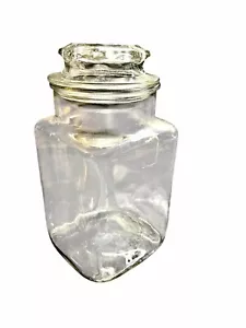 "Frasco de vidrio para apotocarías Anchor Hocking bote exhibición tienda tapa Starburst 4,5x9""" - Imagen 1 de 6