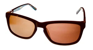 Tony Hawk Mens Brown Plastic Rxable Rectangle Sunglass, Smoke Lens 2008 1 - Picture 1 of 13
