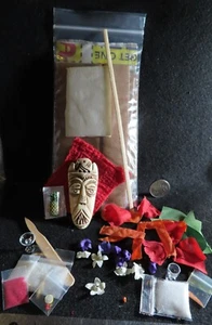 Tiki Bar Extras Mask Pineapple Glasses Flower Lei Necklace AS IS 1:12 Mini 6508 - Picture 1 of 5