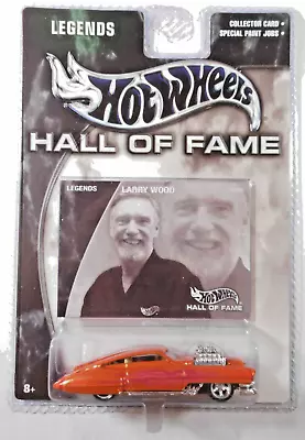 Leyendas del Salón de la Fama de Hot Wheels 2002 Larry Wood Orange Evil Twin - Nuevo en paquete Foto 1 de 4